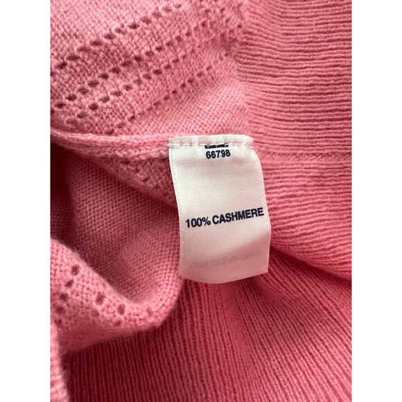 Preview International V Neck Cashmere sweater pink XL - Picture 6 of 6